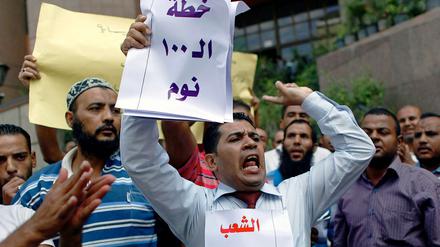 Proteste gegen die islamistische Dominanz in der Verfassungsgebenden Versammlung