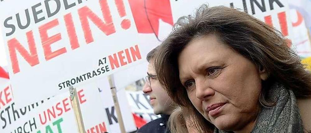 Bayerns Wirtschaftsministerin Ilse Aigner hat sich dem Protest der Bevölkerung angeschlossen. 