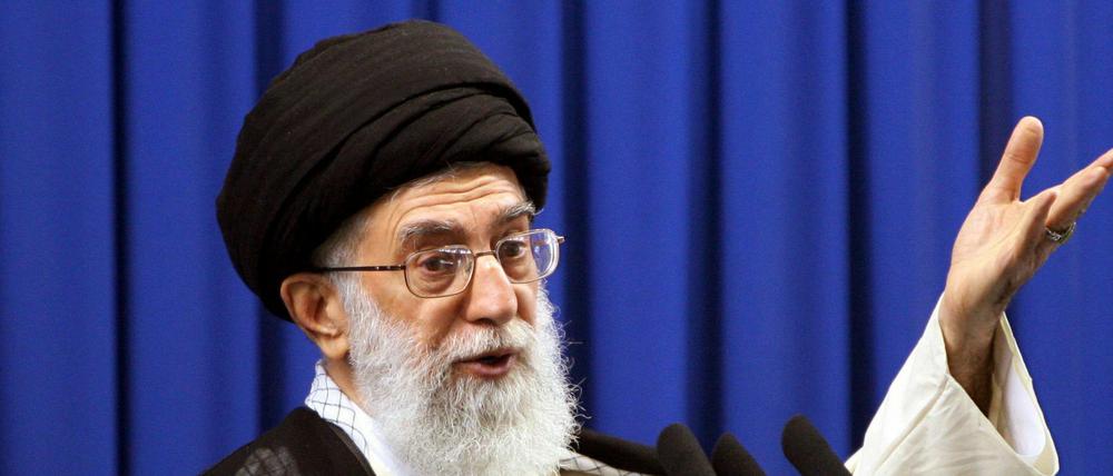 Der geistliche Führer des Iran Ajatollah Ali Chamenei.