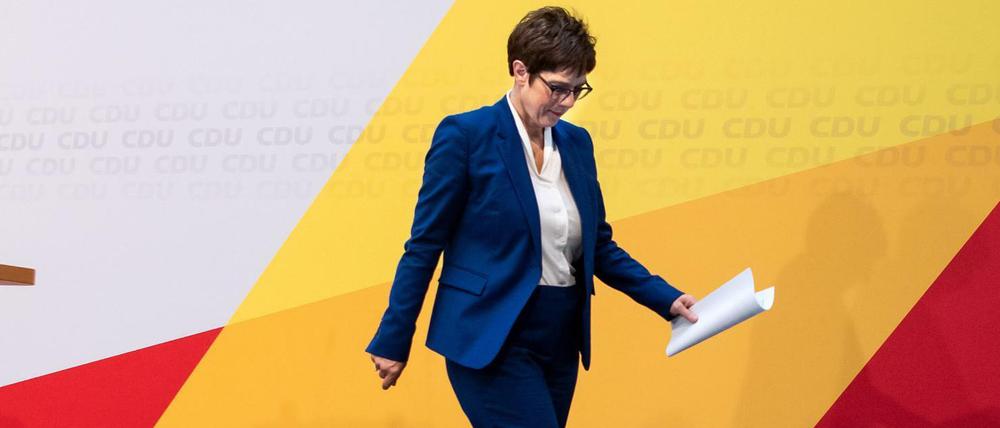 Wie geht es weiter in der CDU? Annegret Kramp-Karrenbauer verzichtet auf Kanzlerkandidatur und Parteivorsitz.