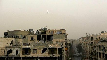 Verwüstet. Die Stadt Aleppo in Syrien.