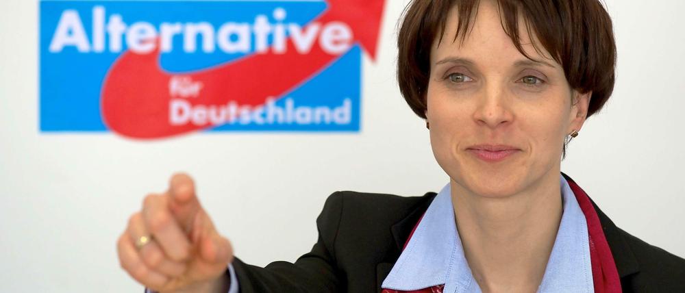 Das Vorstandsmitglied und Sprecherin der Partei Alternative für Deutschland (AfD), Frauke Petry.