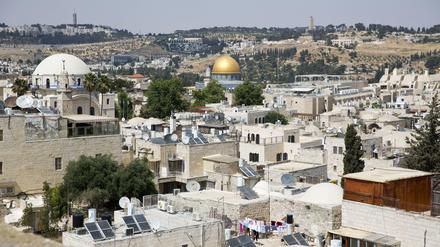 Blick über die Altstadt von Jerusalem. 