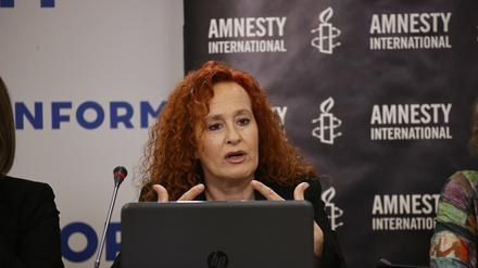 Donatella Rovera von Amnesty International im Mai in Kiew.
