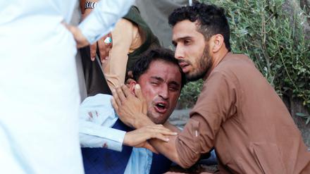 Ein Verletzter des Anschlags in Afghanistan.