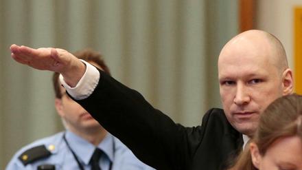 Anders Breivik vor Gericht. Er sei ein Nationalsozialist, sagte er, aber töten wolle er nicht mehr.