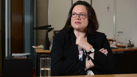 Andrea Nahles ist die erste Chefin der SPD-Bundestagsfraktion. 