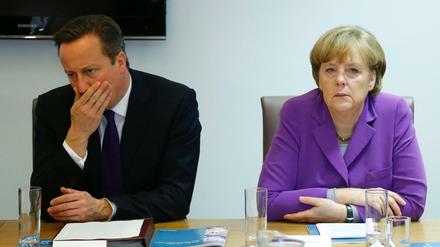 Der britische Premier David Cameron und Kanzlerin Angela Merkel.