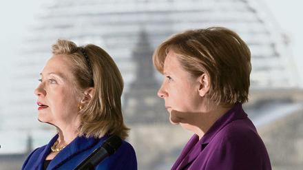 Angela Merkel und Hillary Clinton 2011.