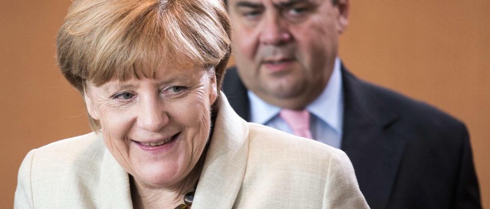 Angela Merkel und Sigmar Gabriel. 