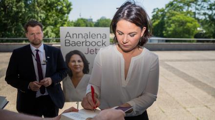 Annalena Baerbock, Kanzlerkandidatin der Grünen, bei der Buchvorstellung Ende Juni. 