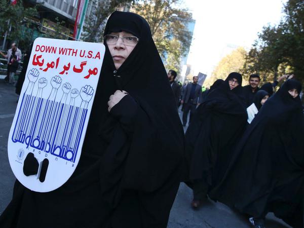 Unbeliebt. Im Iran gibt es immer wieder Proteste gegen die USA.