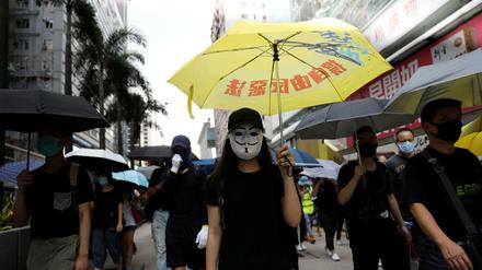 Demonstranten in Hongkong.