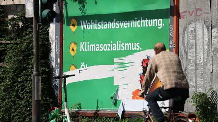 Die Grünen wehren sich vor der Bundestagswahl gegen eine massive Anti-Grünen-Wahlkampagne.