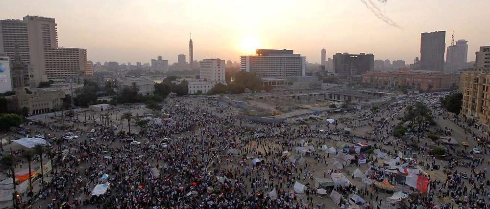 Demonstranten in Kairos Innenstadt
