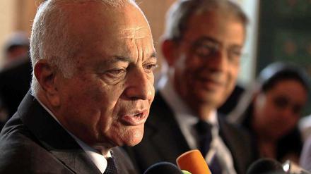 Der Generalsekretär der Arabischen Liga, Nabil al-Arabi, wollte am Mittwoch eigentlich nach Syrien reisen.