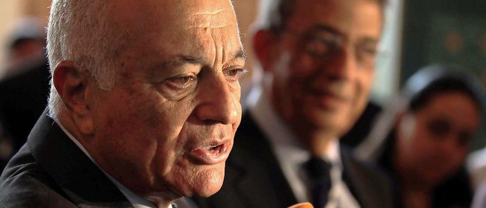 Der Generalsekretär der Arabischen Liga, Nabil al-Arabi, wollte am Mittwoch eigentlich nach Syrien reisen.