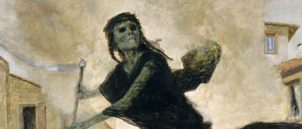 Sensenmann. Arnold Böcklins Gemälde "Die Pest" (1898).