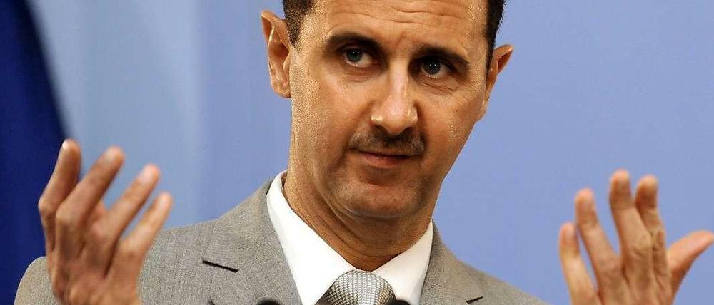 Der Kampf richte sich nur gegen Terroristen, sagt Syriens Machthaber Baschar al Assad.
