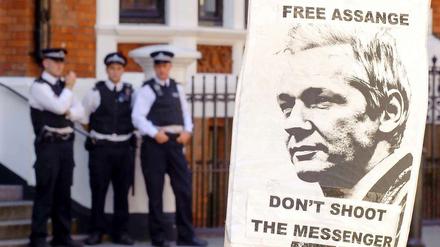 Noch befindet sich Assange in der ecuadorianischen Botschaft in London.