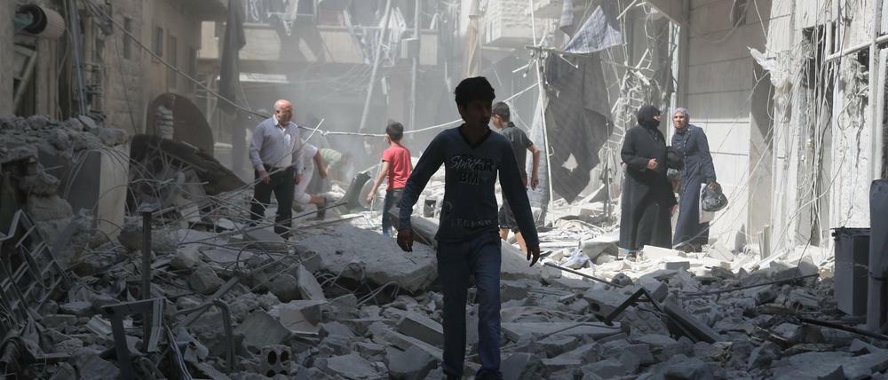 Aleppo, Syrien, am 17. August 2016.