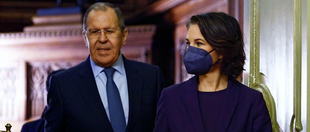 Anders als vor zwei Wochen telefonierten Bundesaußenministerin Annalena Baerbock und ihr russischer Amtskollege Sergej Lawrow am Freitag nur.