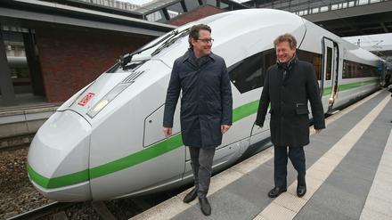 Bundesverkehrsminister Andreas Scheuer (CSU, links) und Bahn-Chef Richard Lutz.