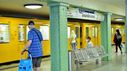 Die U-Bahnstation Gesundbrunnen in Berlin.