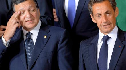 Jose Manuel Barroso und Nicolas Sarkozy sind nicht gut aufeinander zu sprechen.