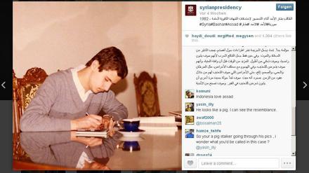 Instagram-Konto des syrischen Präsidenten: Bashars Bilderbogen