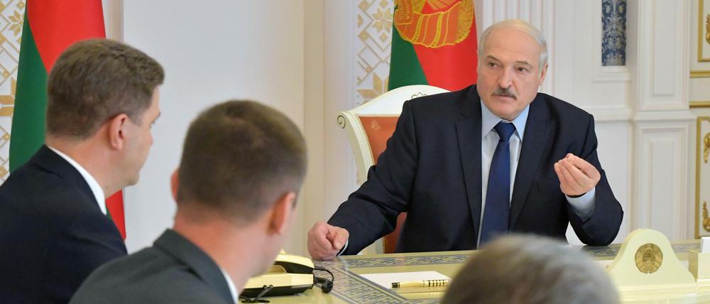 Lukaschenko bekommt in diesen Tagen viel Druck zu spüren.