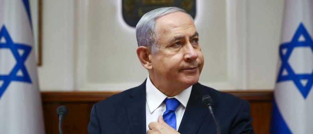 Muss am Donnerstag den Parteivorsitz verteidigen: Israels Ministerpräsident Benjamin Netanjahu.