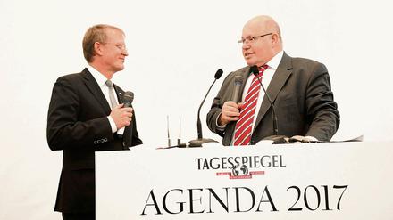 Minister Peter Altmaier bei der Agenda 2017-Konferenz im Verlagshaus der Tagesspiegel.