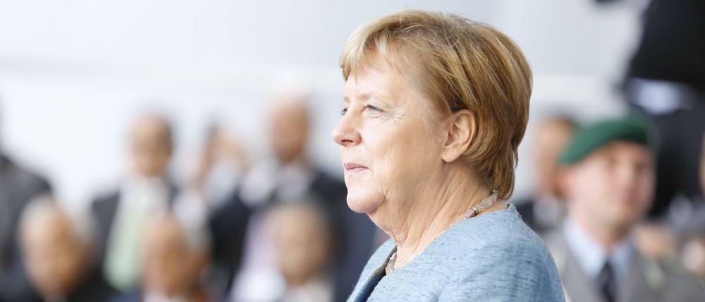 Vor schwierigen Herausforderungen. Bundeskanzlerin Angela Merkel.