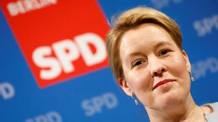 Obwohl sie als Parteirechte gilt, ist die die Hoffnungsträgerin der linken Berliner SPD: Franziska Giffey 