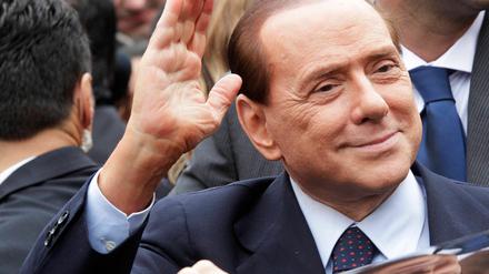 Ein gut gelaunter Silvio Berlusconi.
