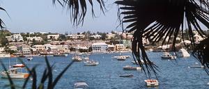 Blick auf den Jachthafen von Hamilton, der Hauptstadt der Bermuda-Inselne.