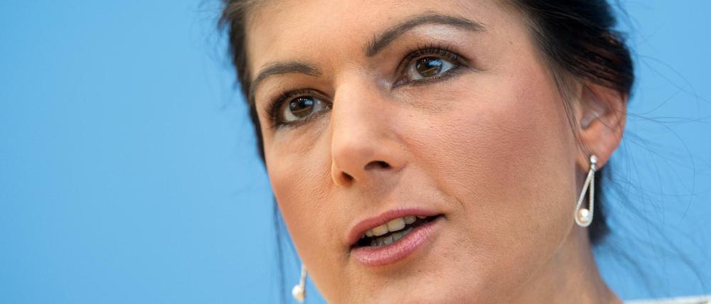 Galionsfigur einer Initiative, die die Republik verändern will: Sahra Wagenknecht, Vorsitzende der Linksfraktion im Bundestag.