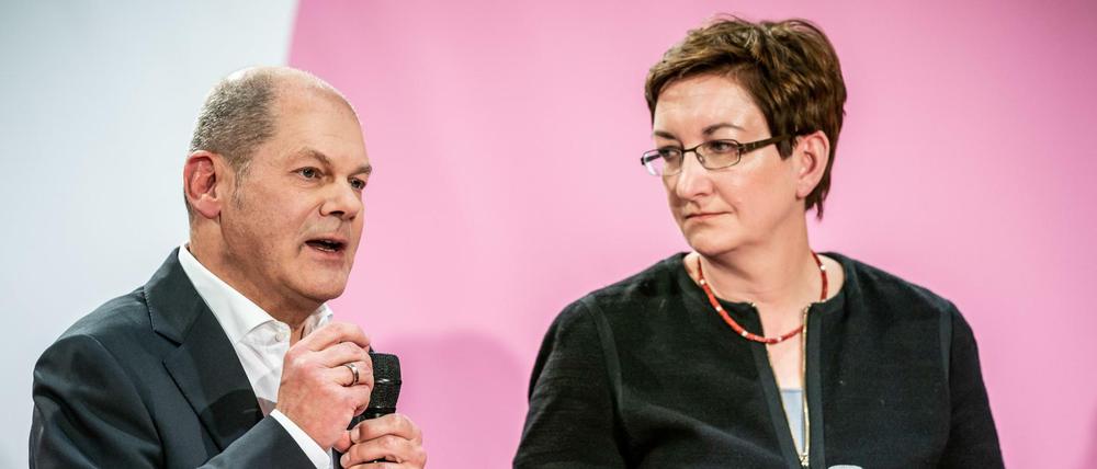 Klara Geywitz bewirbt sich mit Olaf Scholz für den SPD-Vorsitz.