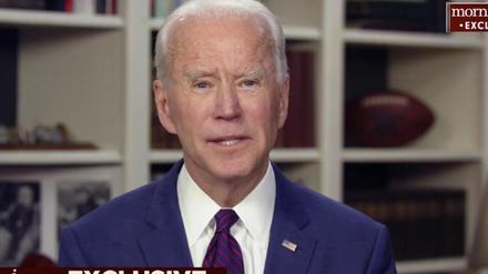 Der demokratischer Präsidentschaftsbewerber Joe Biden gibt Interviews aus seinem Keller.