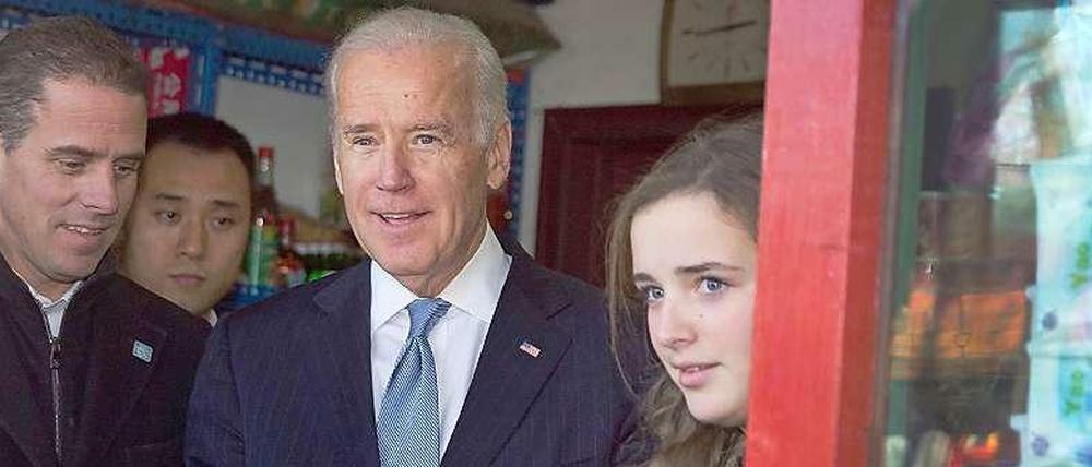 US-Vizepräsident Joe Biden mit seinem Sohn Hunter.