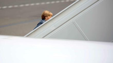 Immer auf dem Sprung, abgetaucht, weg - Angela Merkel
