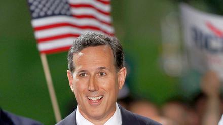 Der 57-jährige Republikaner Rick Santorum will sich um das Präsidentenamt bewerben. 