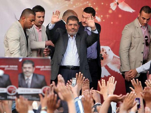 Mursi vor seinen Anhängern