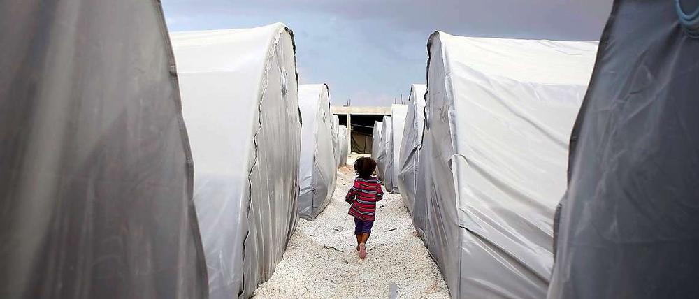 Syrisches Flüchtlingslager im Südosten der Türkei nahe Sanliurfa. 