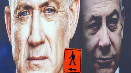 Der israelische Ministerpräsident Benjamin Netanjahu und Oppositionskandidat Benny Gantz.