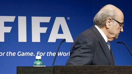 Joseph "Sepp" Blatter, Fifa-Präsident, am 2. Juni 2015 nach seiner Rücktrittsankündigung.