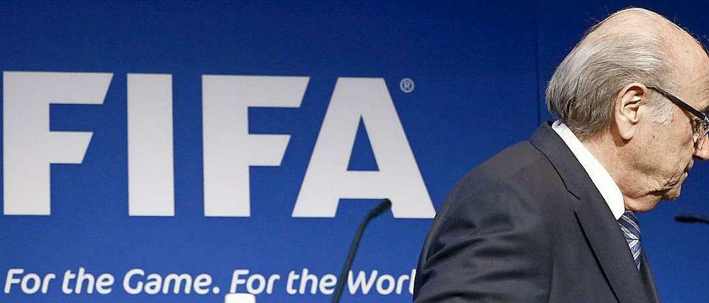 Joseph "Sepp" Blatter, Fifa-Präsident, am 2. Juni 2015 nach seiner Rücktrittsankündigung.