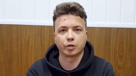 Der belarussische oppositionellen Blogger Roman Protassewitsch war im Mai 2021 verhaftet worden.