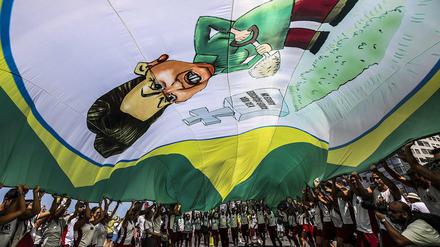 Protest gegen Brasiliens Präsidentin Dilma Rousseff in Rio de Janeiro